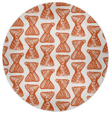 Bongo Rhythm Rug, Orange, 5' Round