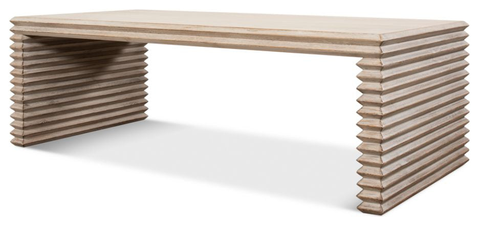 Stacked Cocktail Coffee Table Stone Gray