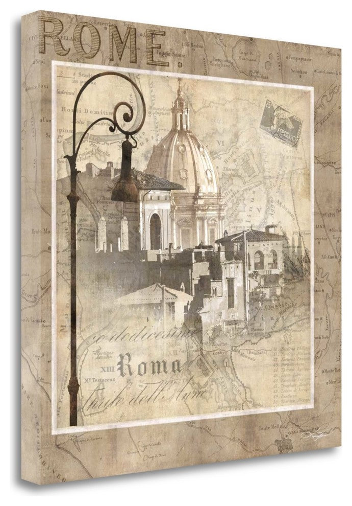 "When In Rome" By Keith Mallett, Giclee Print on Gallery Wrap Canvas