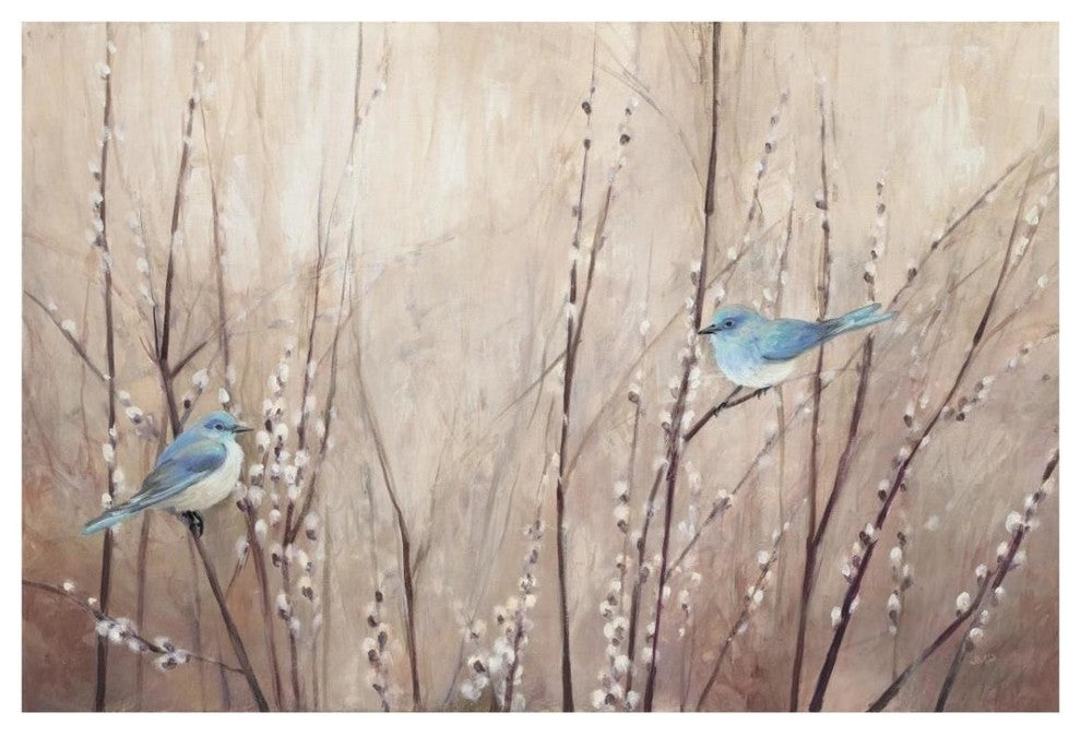 "Pretty Birds" Digital Paper Print by Julia Purinton, 32"x22"