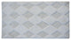 Bath Rug Cotton, 50"x30", White, GSF 210, Pattern Charlotte