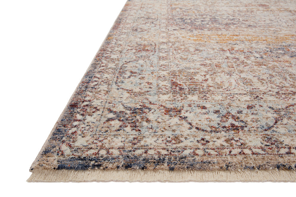 Loloi II Sorrento Natural/Multi 5'3"x5'3" Round Accent Rug