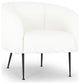 Sepli Accent Chair, White Boucle