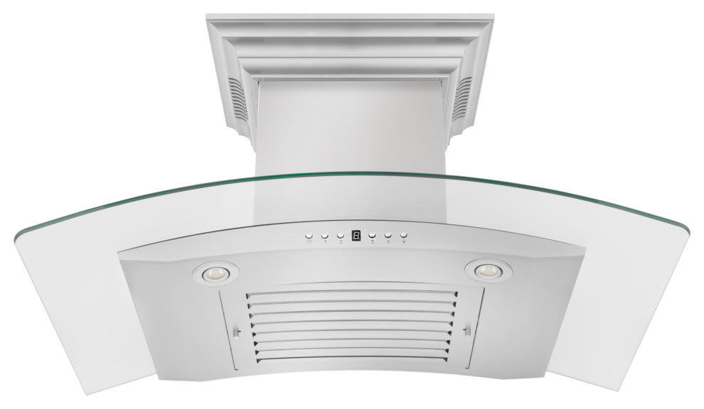 30" ZLINE CrownSound Ducted Vent Wall Mount Range Hood, KN4CRN-BT-30