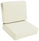 Sunbrella Canvas Natural Outdoor Corded Cushion Set, 22"x22"