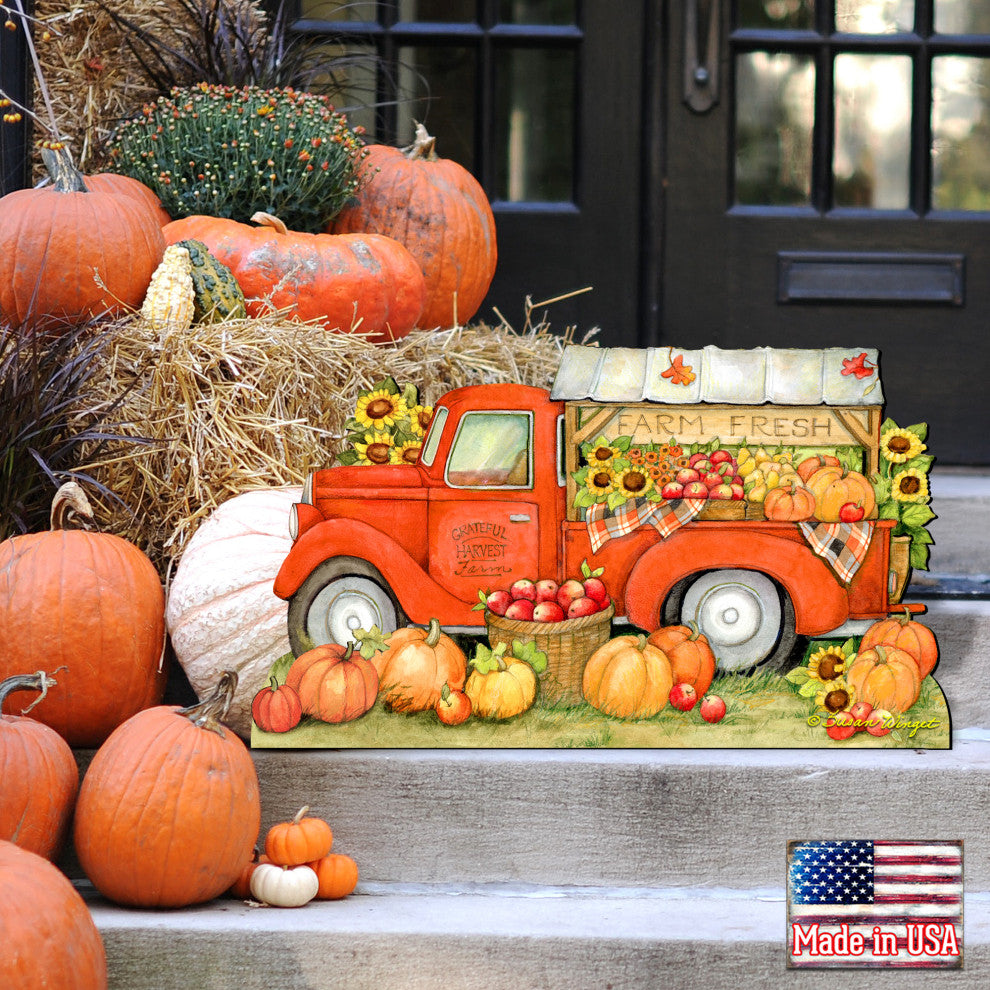 Pumpkin Produce Track Halloween Door Decor