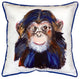 Betsy Drake Chimpanzee Extra Large 22 X 22 Indoor / Outdoor Pillow