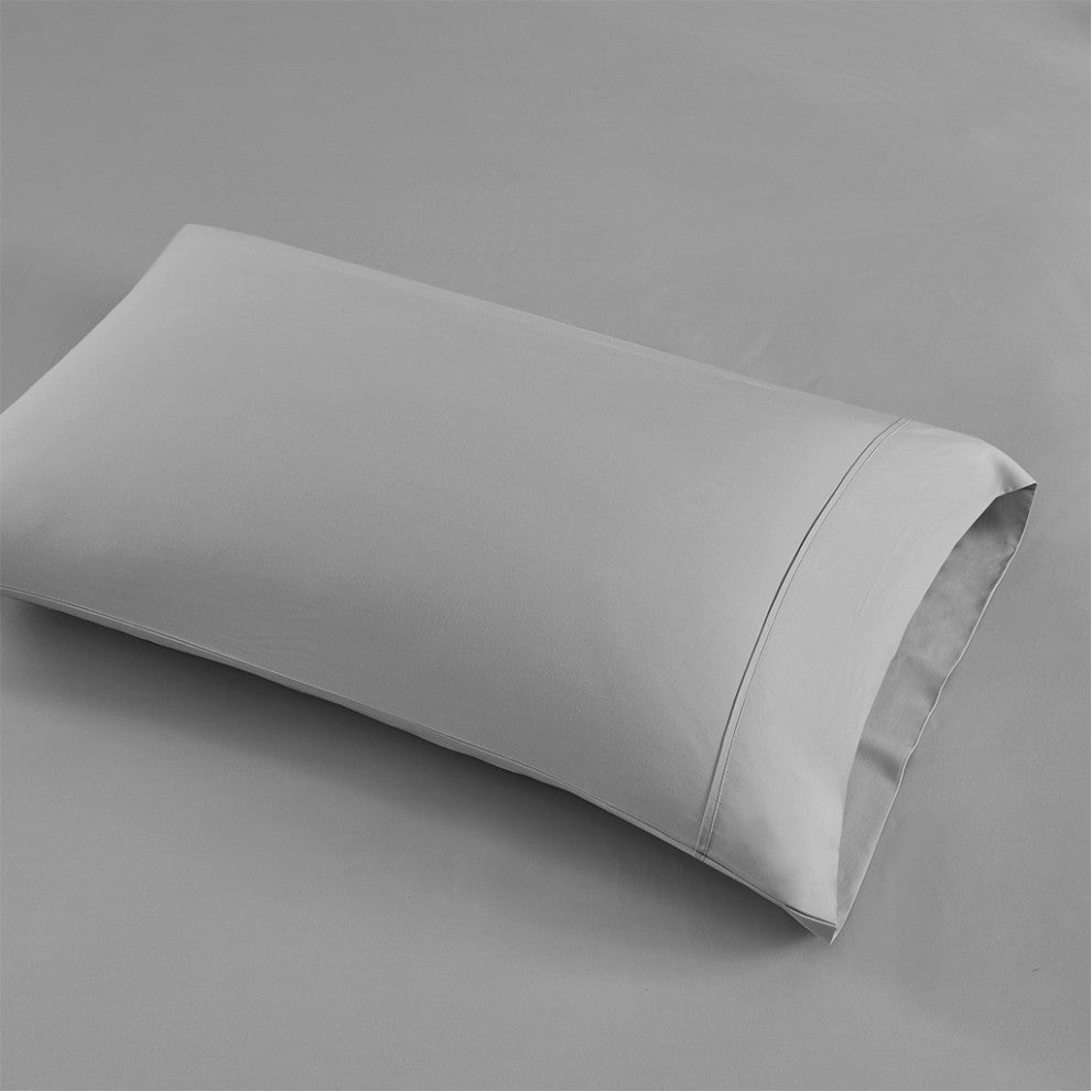 Beautyrest 1000 Thread Count Thermal Management Sheet Set, Light Gray, Full