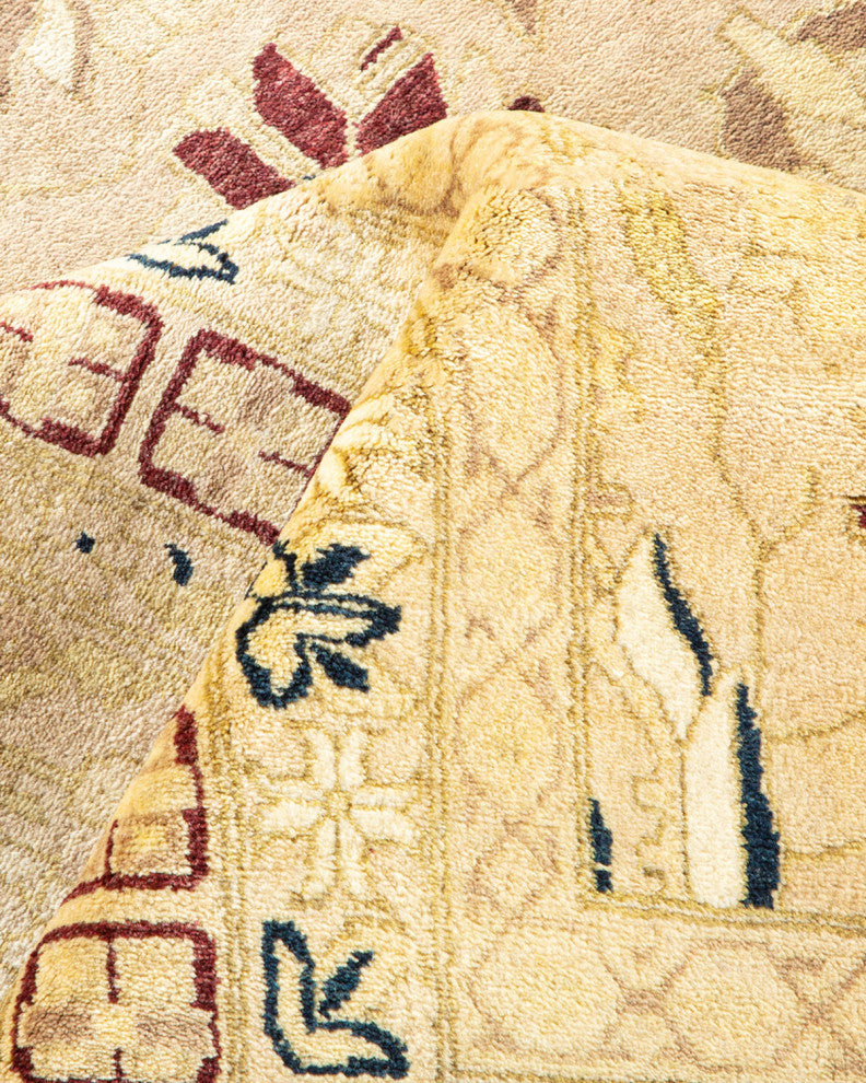Reagan, One-of-a-Kind Hand-Knotted Area Rug Ivory, 9'0"x12'1"