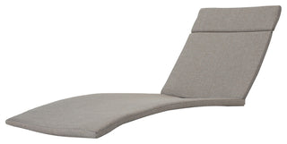 GDF Studio Soleil Outdoor Chaise Lounge Cushion, Charcoal