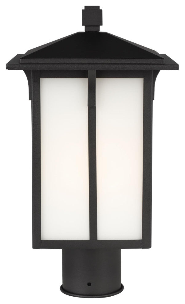 Tomek 1-Light Outdoor Post Lantern, Black