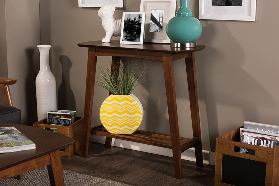 Sacramento Dark Walnut Console Table