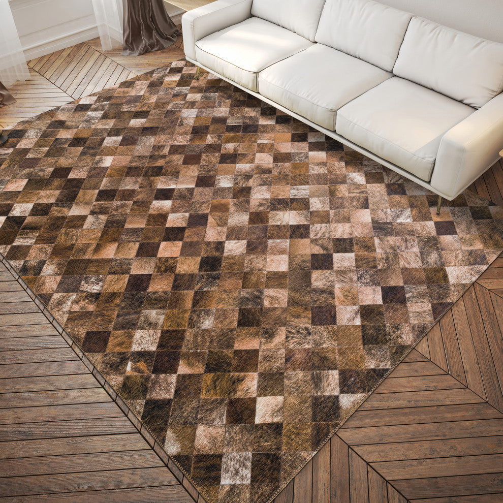 Indoor/Outdoor Stetson SS2 Bison Machine Washable 9' x 12' Rug