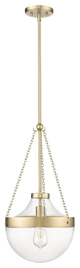 Clarra 1 Light 12 in. Modern Gold Pendant
