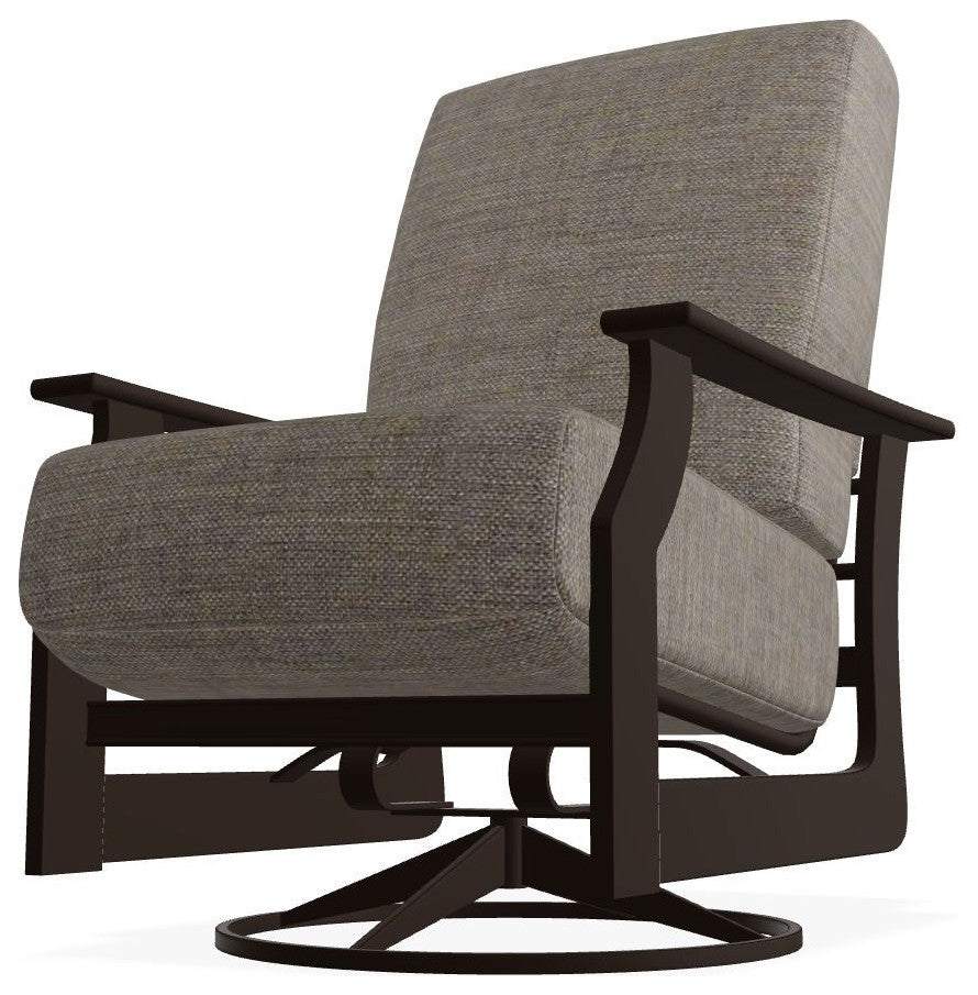 St. Catherine Deep Seat Outdoor Swivel Rocker, Cast/Kona