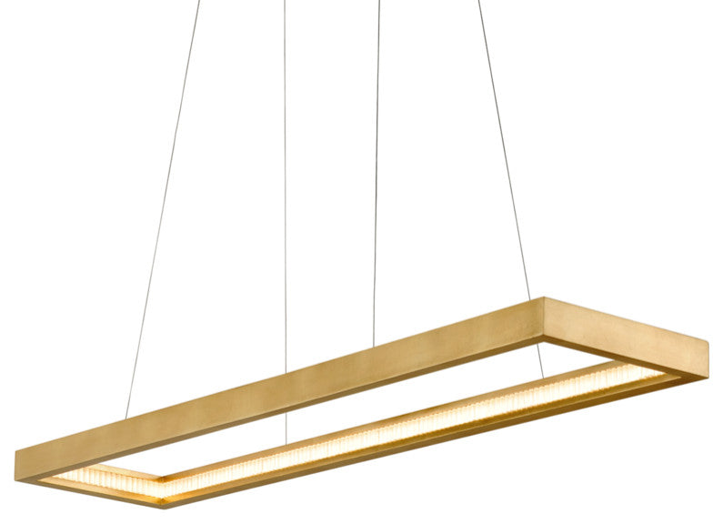 Jasmine LED Linear in Gold Leaf