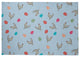 Chickens and Eggs Easter Chenille Rug, After Rain Blue, 8'x10'