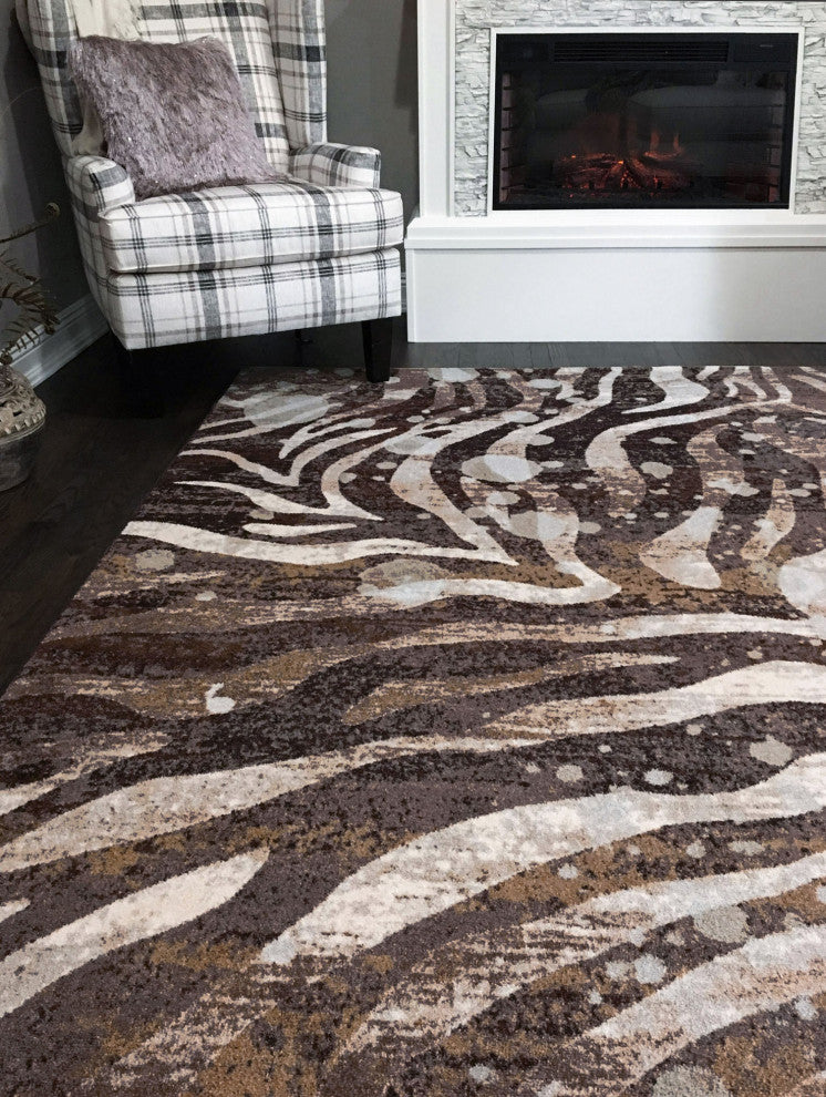 Modern Zebra, 8' Round