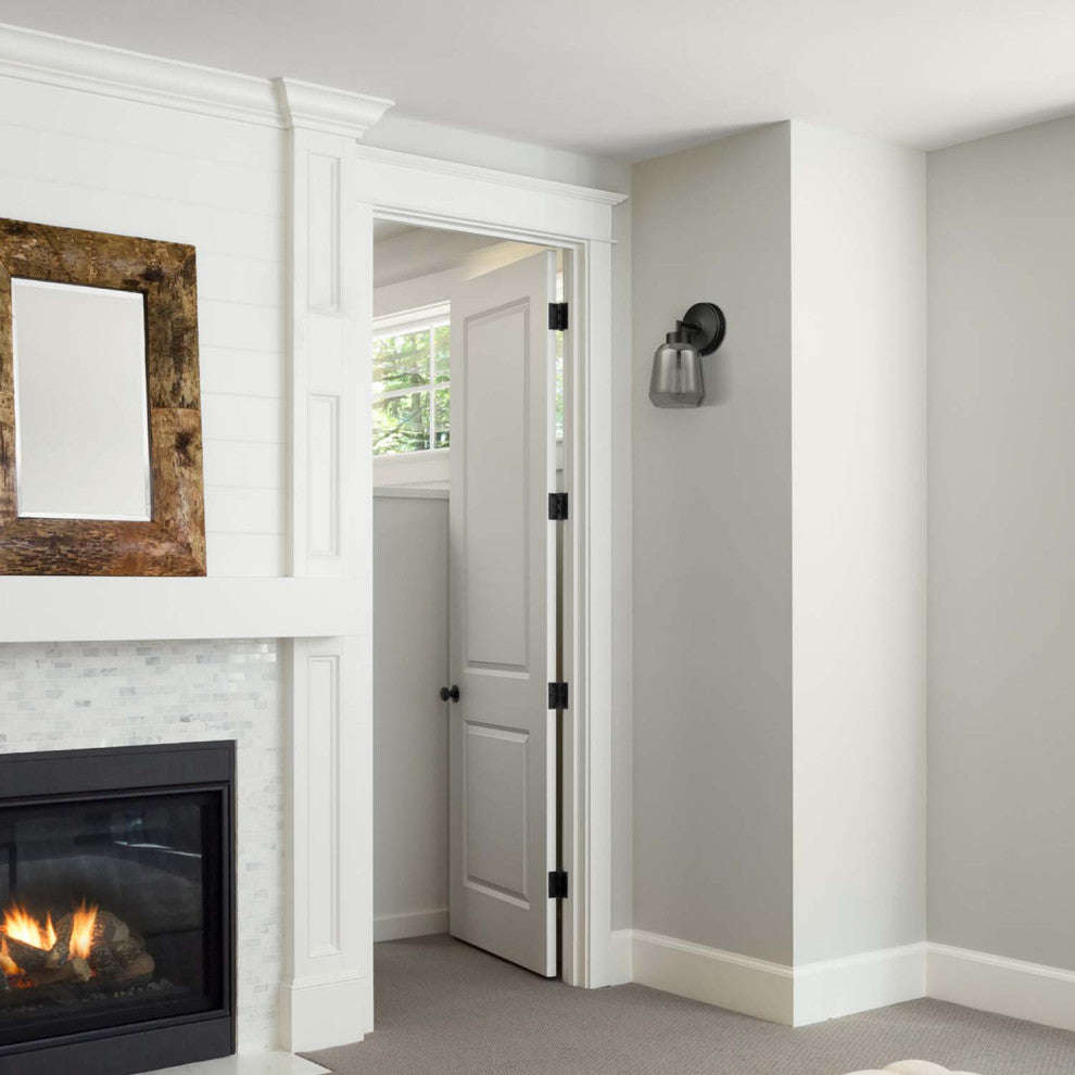 Salma 1-Light Matte Brass Plug-In or Hardwire Wall Sconce