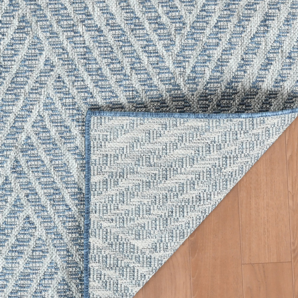 Maryland Abbel Runner, Blue, 2'4" x 8', Geometric