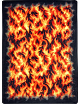 Kaleidoscope Rug, Inferno, 5'4"x7'8", Red