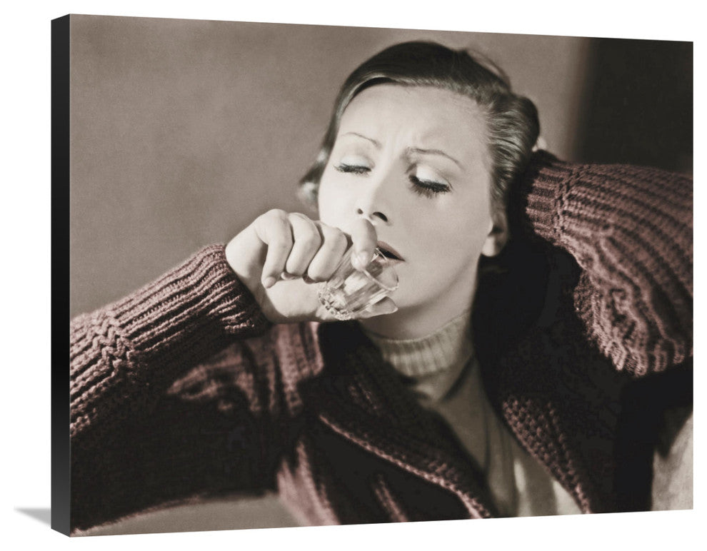"Greta Garbo" Stretched Canvas Giclee by Hollywood Photo Archive, 30"x24"
