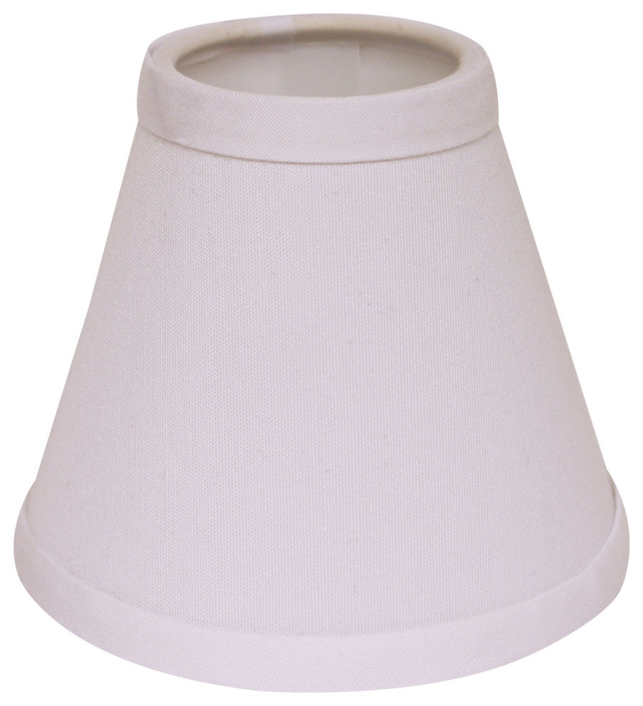 5" White Set of 6 Chandelier No Slub Lampshades