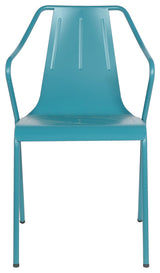 Patio Dining Armchair in Frosted Teal(Set of 4)