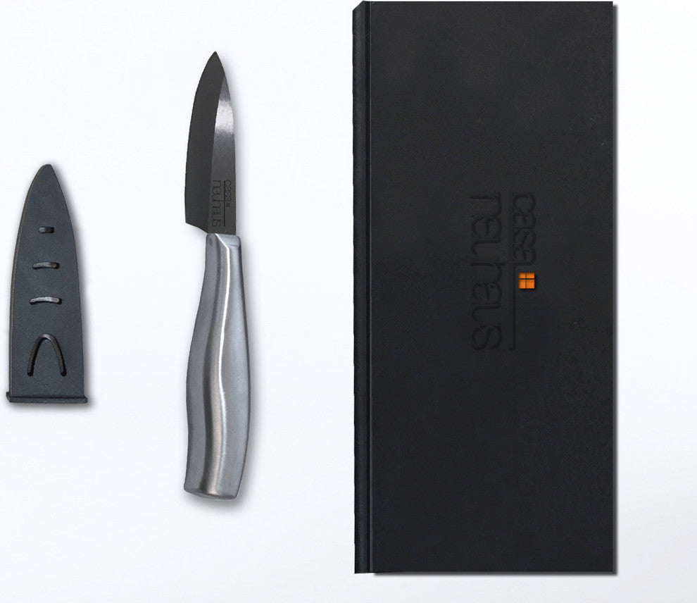Casa Neuhaus Black Series 3 Inch Professional Paring Knife - Black Ceramic Blade