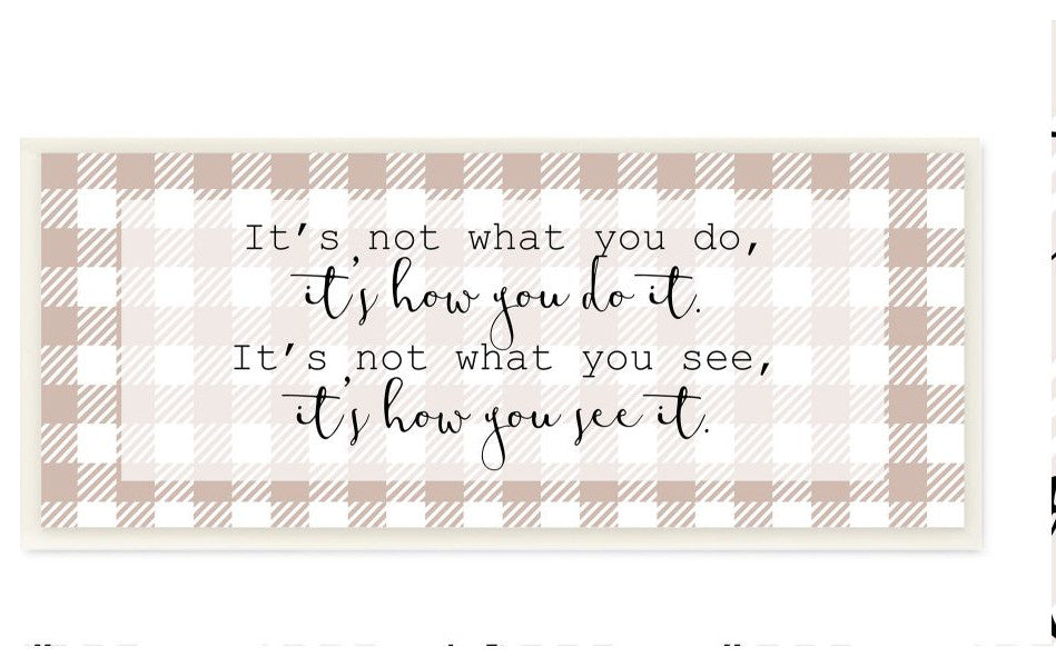 How You Do It Family Inspirational Word Pattern, 7"x17"
