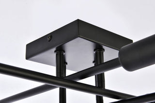 Sebastian 8-Light Black Flush Mount