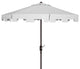 Safavieh Zimmerman 11' Round Market Umbrella, White