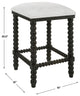 Uttermost Pryce Black Backless Counter Stool
