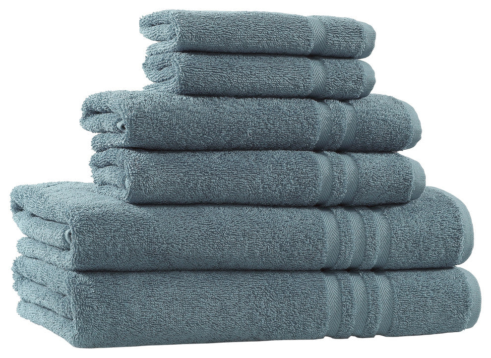 Denzi Towel Set, Denzi Blue, 6 Piece
