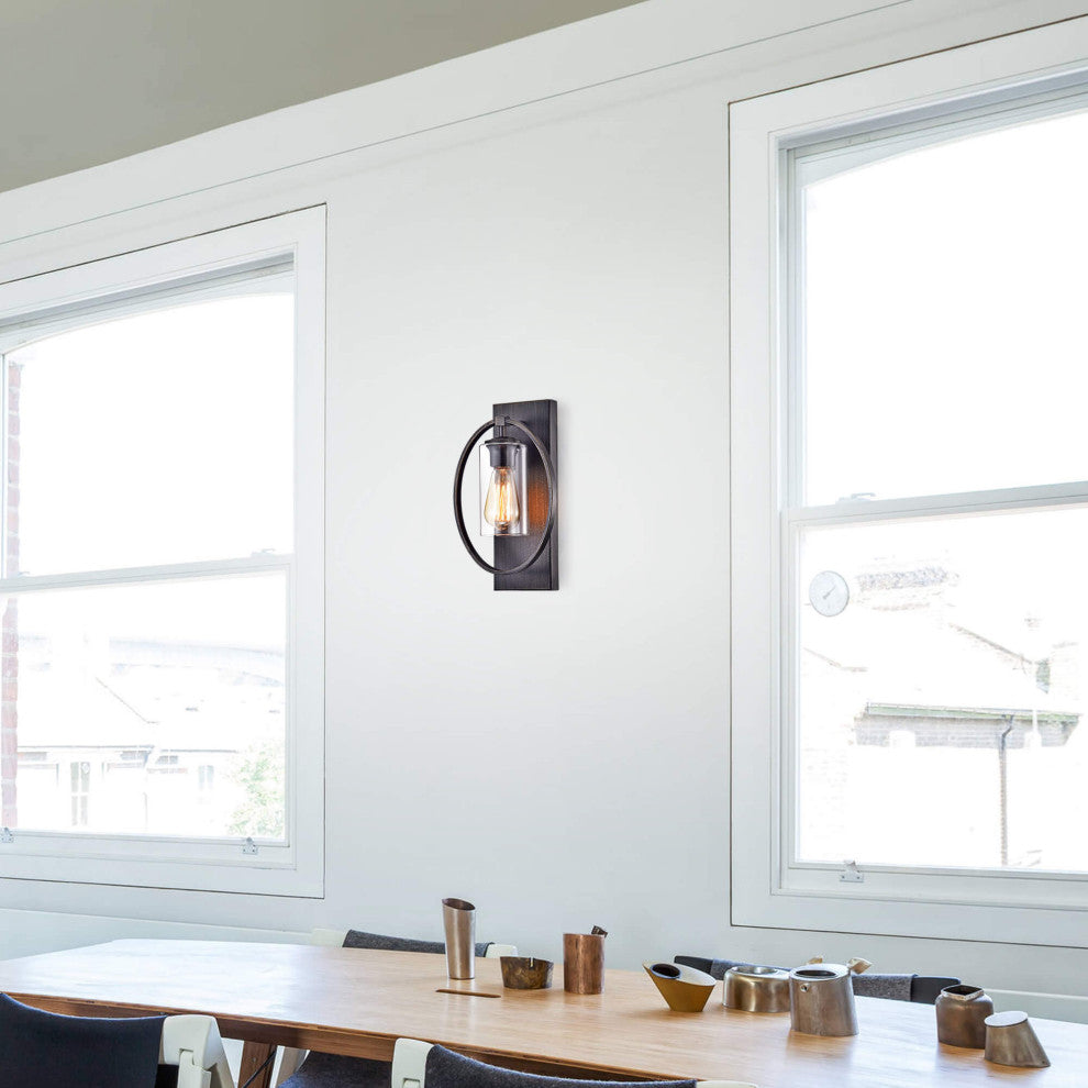 Astrid Wall Sconce with Clear Glass Shade