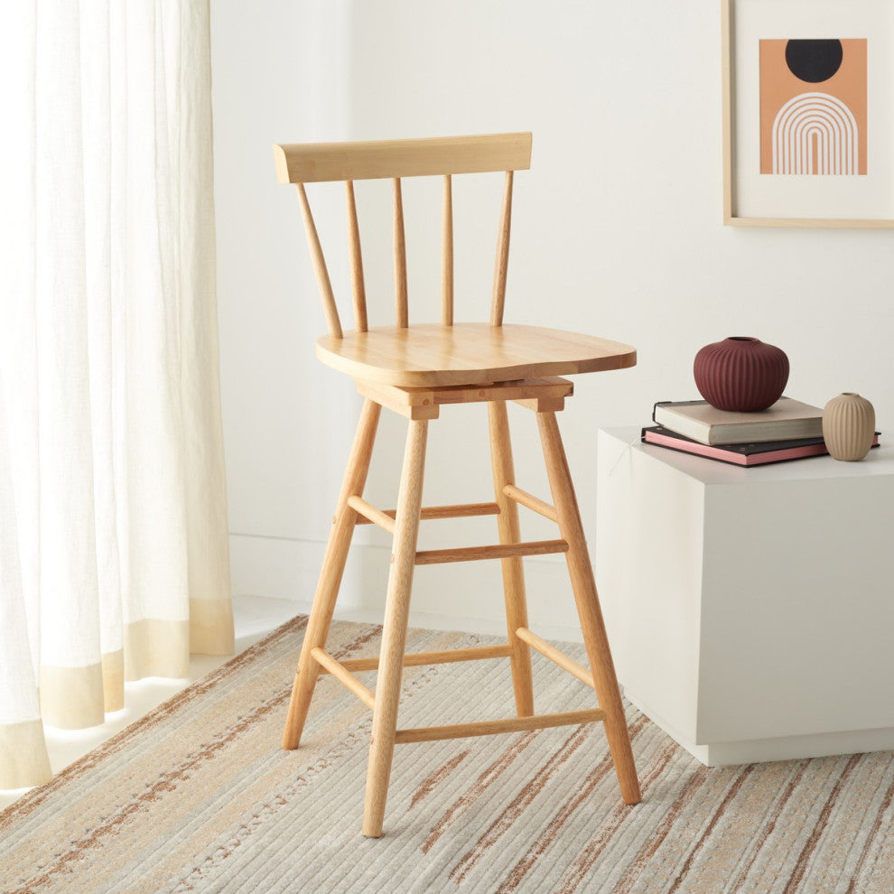 Safavieh Tage Swivel Counter Stool, Natural