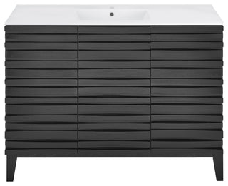 Cascade 48" Bathroom Vanity, Black