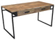 Anaheim Katy 2-Drawer Writing Desk in Modern Natural Finish on Solid Wood