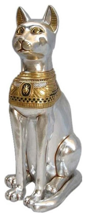 47" Ancient Egyptian Large Cat Goddess Bastet Statue Sculpture Figurine