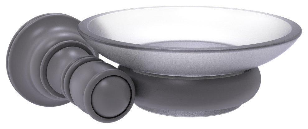 Carolina Wall Mounted Soap Dish, Matte Gray