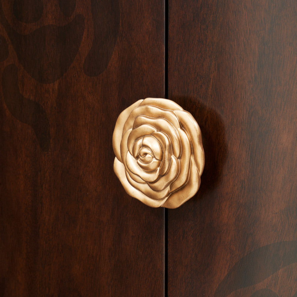 Camellia Field Dresser With Mirror, Warm Pecan