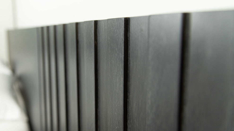 Modrest Manchester- Platform Dark Gray Bed With Drawers, Queen