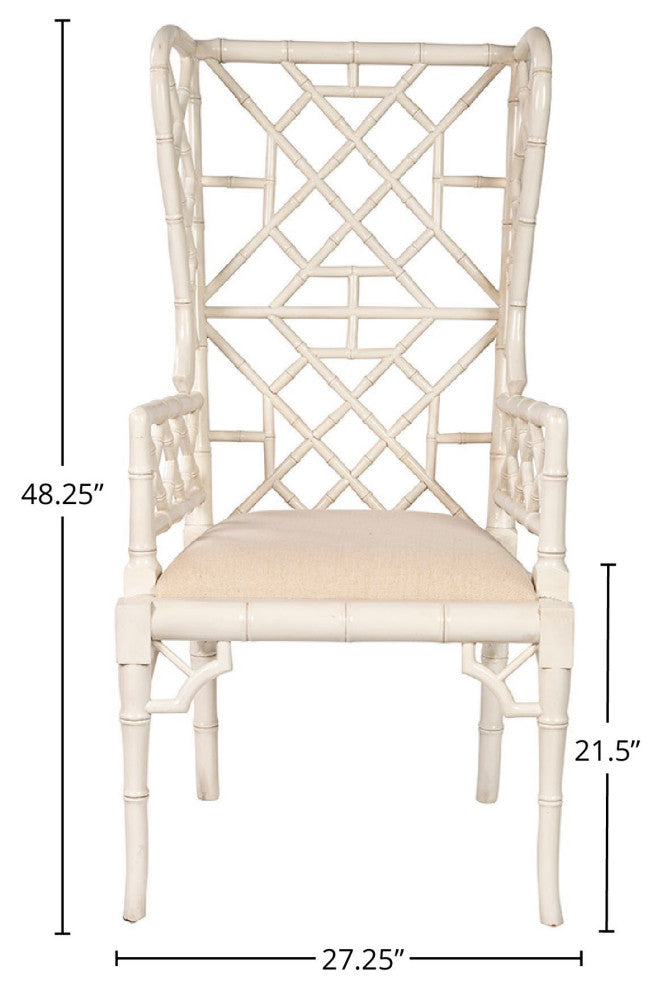 Regency Mahogany Wingback Chair, Neutral