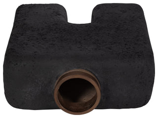 Ecomix, 13"H Abstract Vase, Black