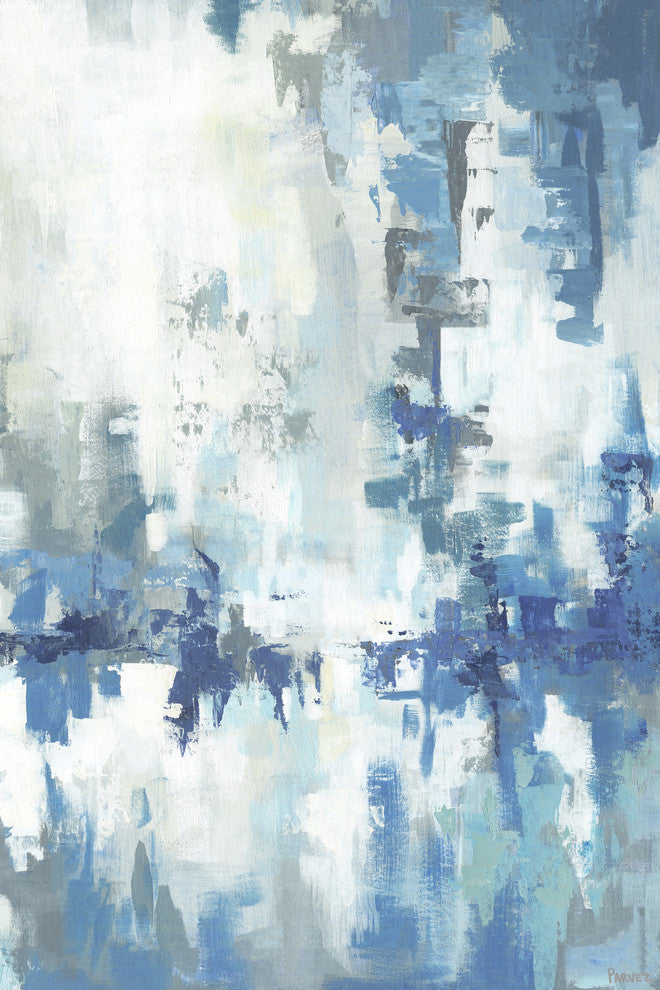 "Ultimate Blue Hues" Painting Print on Wrapped Canvas, 40"x60"