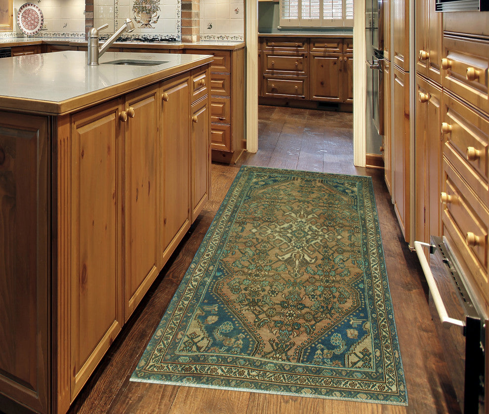 Semi-Antique Azita Lt. Brown Runner