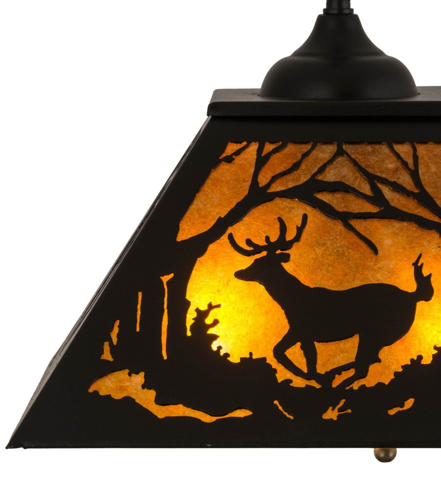 16Sq Deer at Dawn Pendant