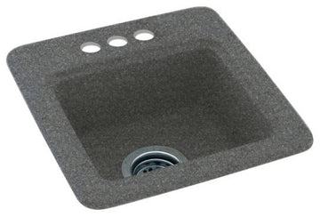 Swan 15x15x6 Solid Surface Drop Bar Sink, 3-Holes, Night Sky