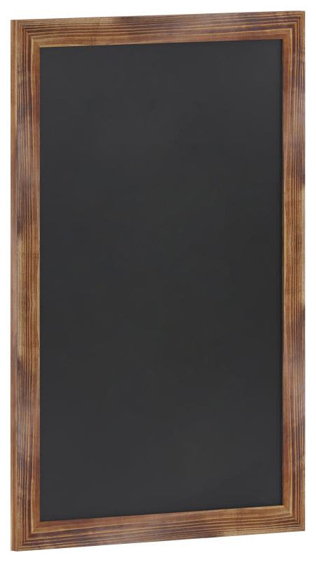 Canterbury Wall Mount Magnetic Chalkboard Sign Set, Torched Brown, 24" X 36"