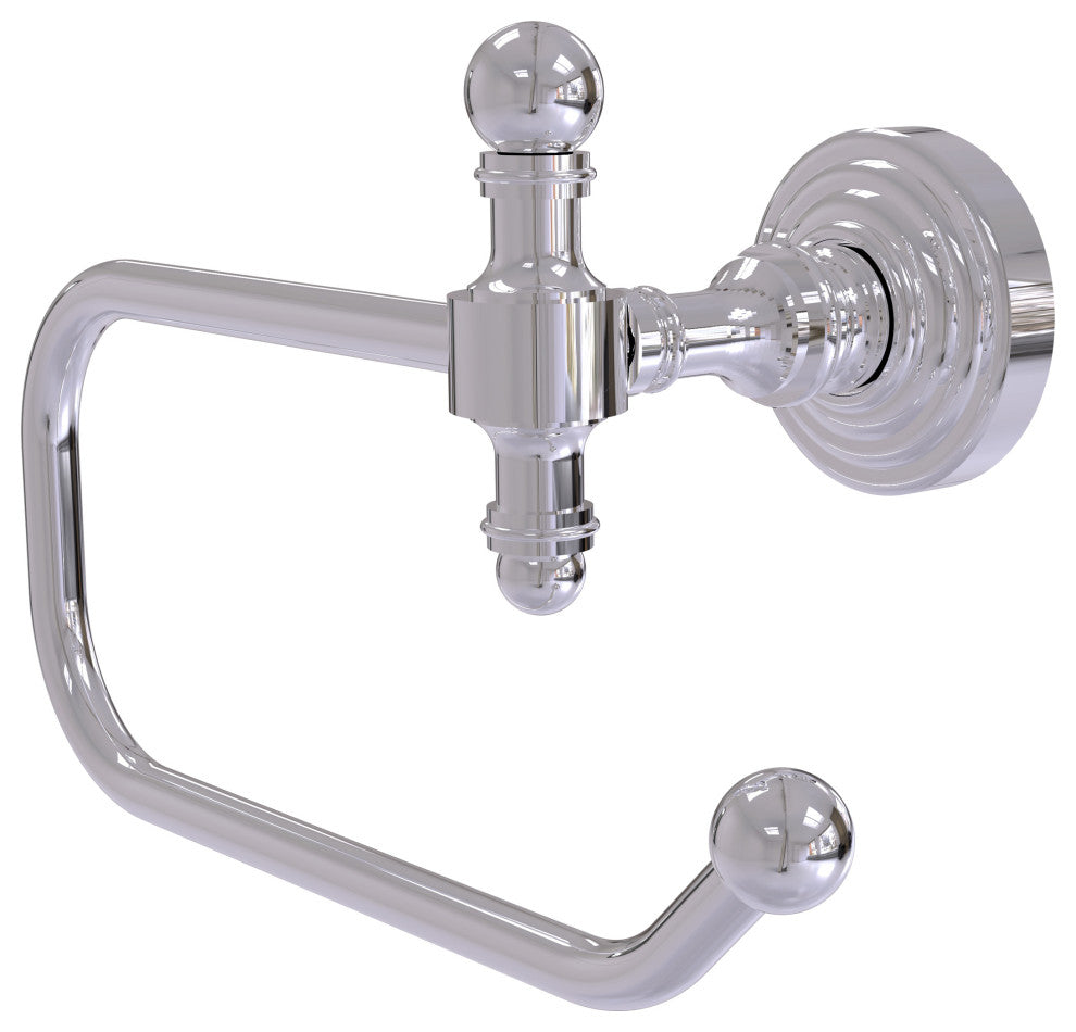 Retro Wave European Style Toilet Tissue Holder, Polished Chrome